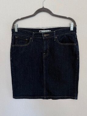 LEVI’S Women’s Size 31 Dark Wash Denim Jean Pencil Mini Skirt